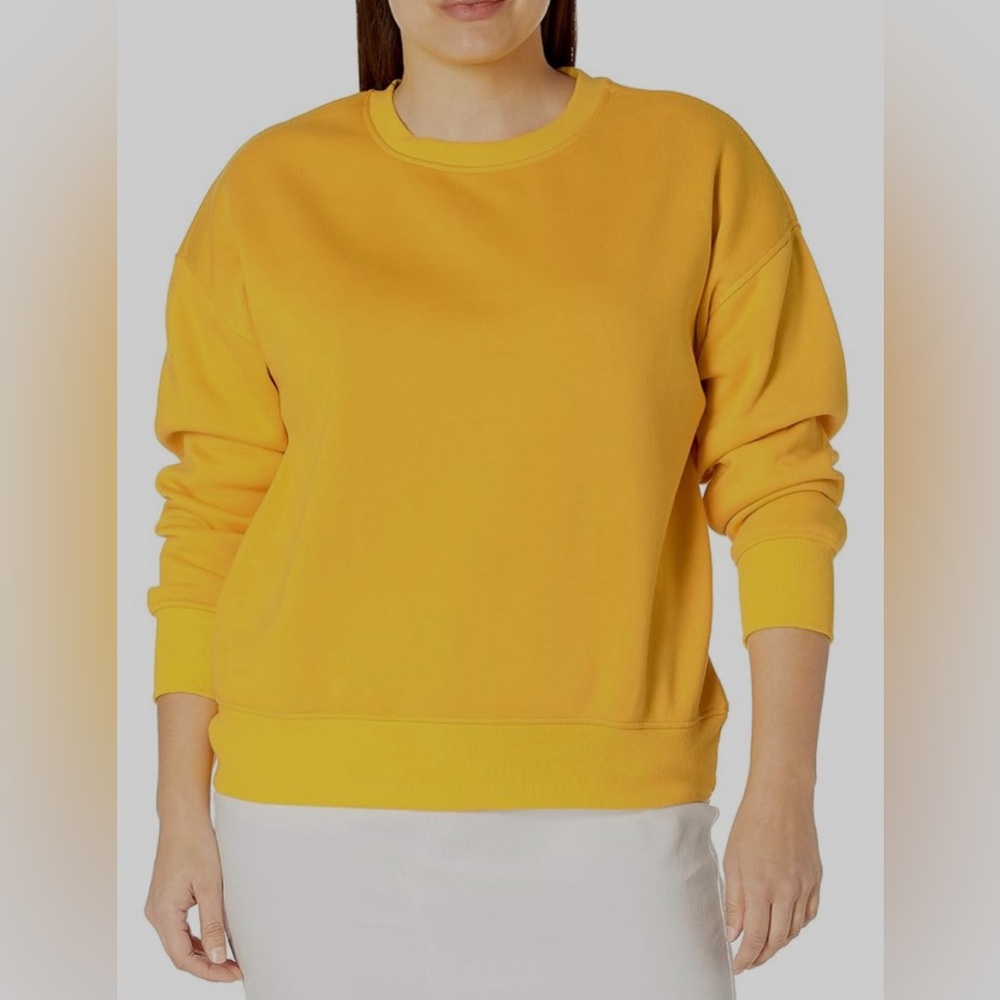 Forever 21 Sunny Yellow Crew Neck Sweater